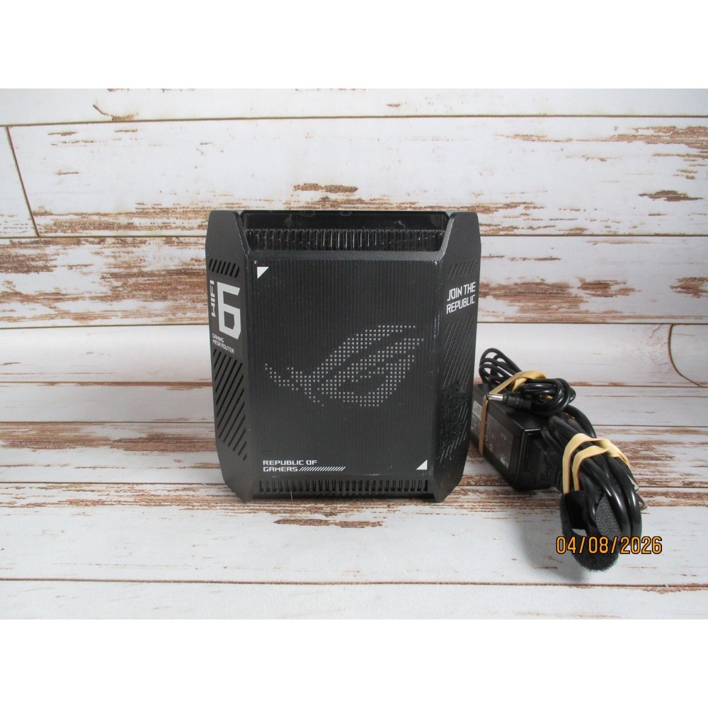 ASUS ROG Rapture GT6 AX10000 Tri-Band WiFi 6 Gaming Mesh Router Black Used
